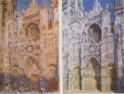 Claude Monet The West Doorway and the Cathedral of Rouen oil painting picture wholesale